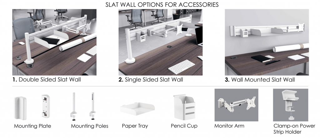 Slat wall options