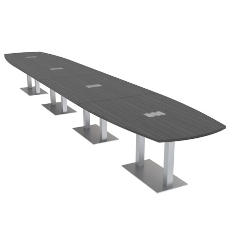 20-Person Conference Table with Metal Base | Harmony Conference Series | 4'x20' Meeting Room Table