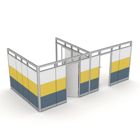 Private Office Cubicles | Sapphire Wall System | 10'4"Wx20'5"Dx95"H