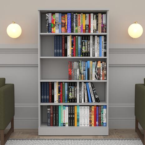 Tall Bookshelf | 5-Shelf | Adjustable Shelves | Sol Office Furniture Collection Bookcase | 64"H Available In 2 Widths