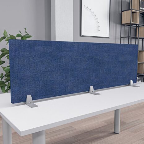 eSCAPE Acoustical Desk Divider with Freestanding Mount 18"H | 5 Widths | 15 Colors Available