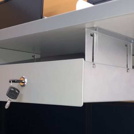Under Desk Mounted Adjustable Height Pencil Storage Drawer
